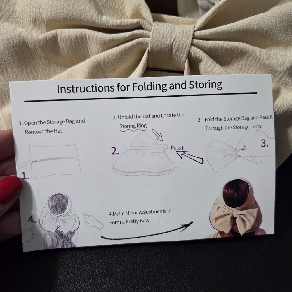 Sun Visor Foldable Hat For Women - Picture 4 of 4